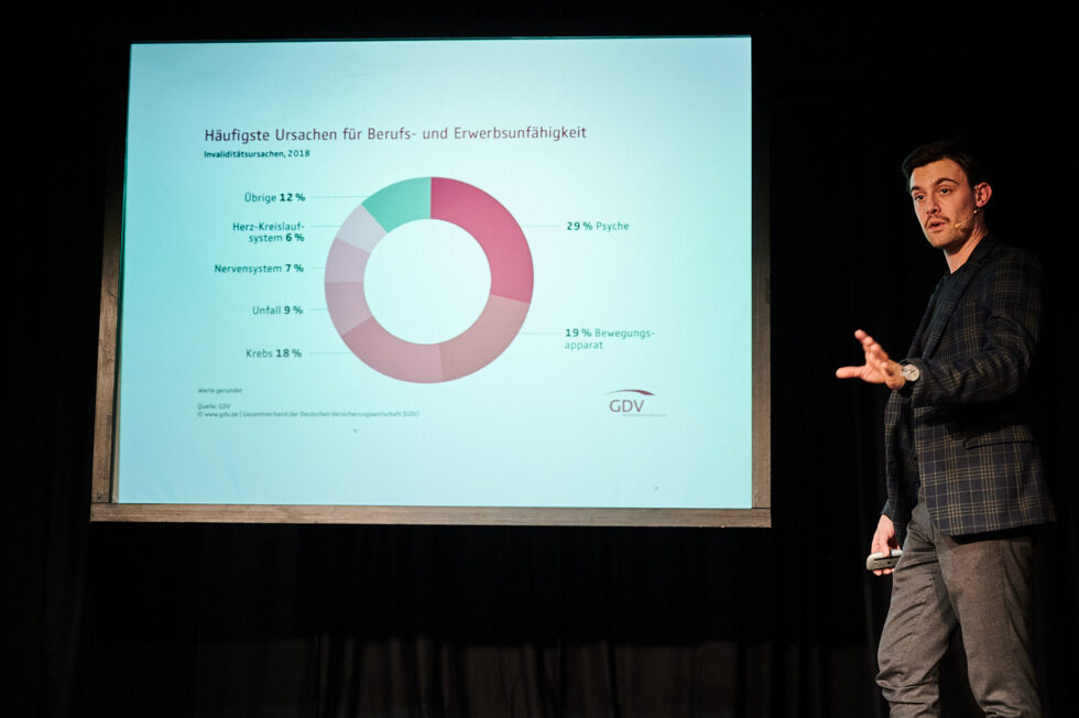 Foto von der BFFS Veranstaltung zum Thema Altersvorsorge mit Alexander Martschewski und dem Schauspieler und Moderator Roland Wolf