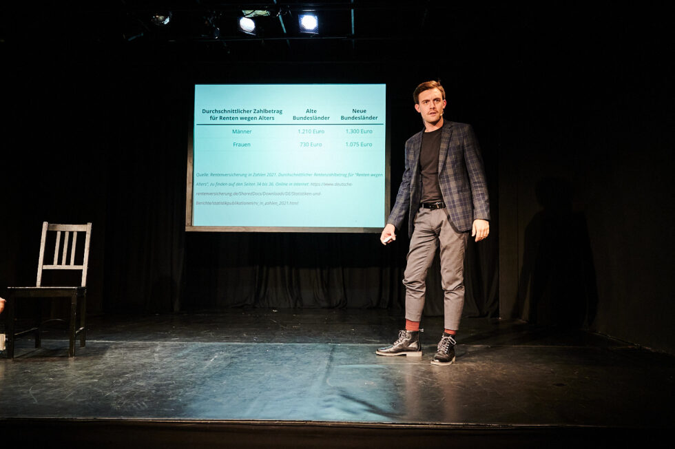 Foto von der BFFS Veranstaltung zum Thema Altersvorsorge mit Alexander Martschewski und dem Schauspieler und Moderator Roland Wolf